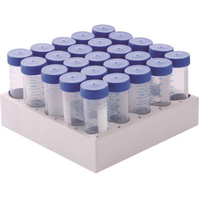 Centrifugační zkumavky kónické ve stojánku, 15 a 50 ml, PP/HDPE